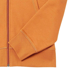 Mens Classic Mustard Yellow Full-<b>Zip</b> <b>Hoodie</b> Premium Soft Cotton Fleece Sweatshirt with Front Split <b>Pockets</b> Drawstring Hood - Product Image 5