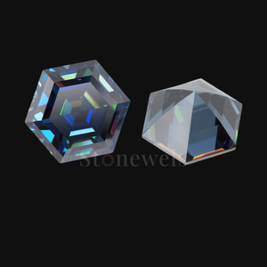 Diamante Hexagonal Azul Certificado por IGI, 1CT 2CT 3CT 4CT, HPHT CVD, Diamante Cultivado en Laboratorio, Diamante Suelto para Diseño de Joyería Personalizada - Product Image 2