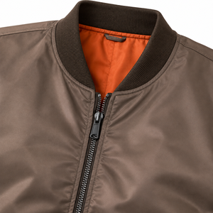 Blouson universitaire bleu marine pour homme, couleur unie, fermeture boutonnée recouverte, manches contrastantes, vêtement d'extérieur décontracté, tricoté en polyester pour l'hiver - Product Image 3