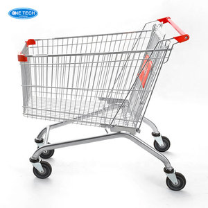 รถเข็นช็อปปิ้ง 180 ลิตร สีน้ำเงิน, สีแดง 180 ลิตร เป็นมิตรกับสิ่งแวดล้อม, ป้องกันสนิม สีน้ำเงิน, สีแดง สแตนเลส ด้ามจับพลาสติก - Product Image 4