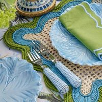 Set de Napperons de Table Carrés en Fibre de Palme Tressée Garden Vibe – Qualité Supérieure pour Décoration de Banquet Festif