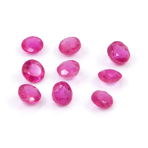 Rubis naturels de Bangkok, ronds calibrés de 3 mm, pierres précieuses facettées naturelles, prêtes à l'emploi pour la création de bijoux - Product Image 3