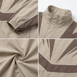 Dtf Printing Zipper <b>Jacket</b> <b>Trouser</b> 100% Cotton Lining Design Slim Fit Heavyweight Eco-Friendly <b>Waterproof</b> Windbreaker Tracksuit - Product Image 6