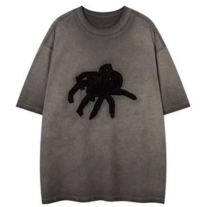 T-shirts pour hommes en coton 100% anti-plis, coupe oversize, effet délavé, haute qualité, vente en gros, manches courtes, fournisseur du Pakistan - Product Image 1