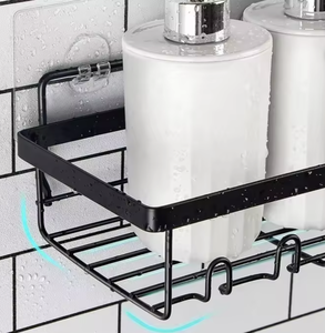 OEM/ODM Vietnam Lot de 6 paniers de douche anti-rouille – Organisateur mural en métal pour salle de bain, étagère adhésive sans perçage - Product Image 5