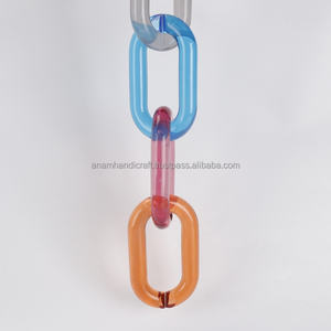 Chaîne en acrylique moderne personnalisée Accents muraux faits à la main en résine ornementale moderne suspendue pour la décoration intérieure Diwali Festival Ready - Product Image 4