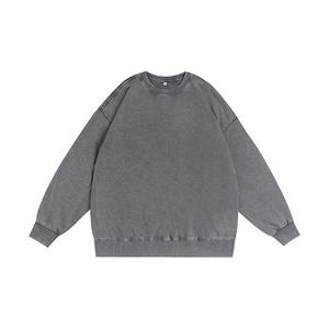 Sweat-shirt ample en coton épais à épaules tombantes, molleton lourd, vente en gros, OEM - Product Image 2