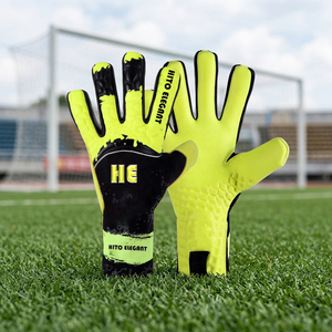 Professional Football Soccer Goalkeeper Gloves <b>For</b> Adults New Pu With Adjustable Wrist Strap And Latex Finger Protection - Product Image 4
