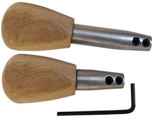 Outil de perçage réglable pour bijoux en fer, ensemble de gravoirs, forme irrégulière, manche en bois, support universel, modèle en aluminium 318A - Product Image 2