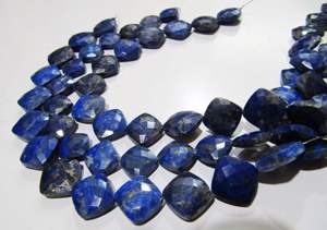 Perles de Lapis Lazuli Bleu Naturel en Forme de Coussin, Perles Briolette 11-12mm, Fil de 8 Pouces de Long, Fournitures pour la Fabrication de Bijoux - Product Image 3
