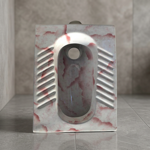 Vistaar Cuvette de toilettes WC Orissa en céramique rouge imprimée, design élégant, pour salle de bain, exportation - Product Image 5