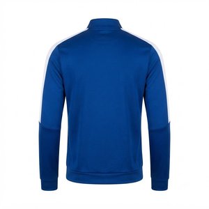 Nuevos Conjuntos Deportivos Azules Personalizados para Hombre, Conjuntos de Pantalones y Chaquetas de Punto de Color Sólido, Transpirables, con Cierre Completo, para Otoño - Product Image 4
