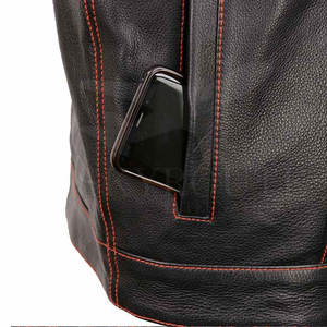 Chaleco de Cuero Portátil para Hombre, Chaleco de Cuero Grueso, Cómodo y Profesional para Hombre - Product Image 3