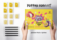Madame Hong Taiwan Instant Popping Bubble Tea Kit Kleurrijke Fruit Smaken Tapioca Parels Mango Passievrucht Room
