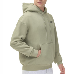 Sweat-shirts à capuche en coton de haute qualité, épais, en molleton brossé, avec poche avant, vêtements d'hiver, fabricant et fournisseur d'exportation - Product Image 2
