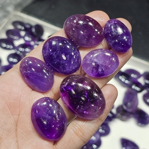 Natural Amethyst Cabochons Lot Wholesale Amethyst Gemstones Lot For Jewelry Making - Product Image 2