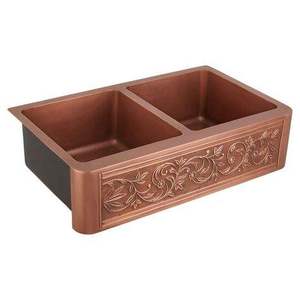 Évier de cuisine en cuivre artisanal de luxe, à cuve unique, installation sous plan, bassin extra profond, design moderne pour les designers d'intérieur - Product Image 6