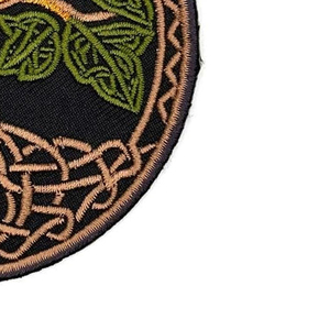 Parche Bordado Circular con Diseño de Bandera, Estilo Vintage Ecológico, Insignia de Tela para Coser, Diseño Personalizado - Product Image 5