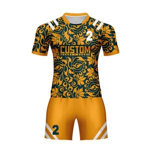 Wholesale New Stitched Men Quality Quick Dry Winter Rugby Uniform Custom OEM Service Sportswear Jersey <b>Shorts</b> Sets Style 100% - Product Image 1