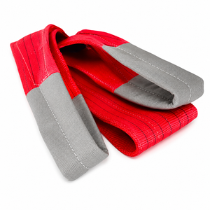 Sangle plate en polyester pour levage d'équipements lourds, 5 tonnes, boucles renforcées, haute performance, fabricant OEM - Product Image 5