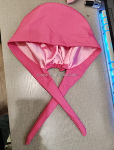 Cappelli da Infermiera con Fodera in Raso, Graziosi Cappelli Rosa per Ragazze, Berretti da Lavoro in Tessuto con Design a Laccio per Donne Infermiere - Product Image 6