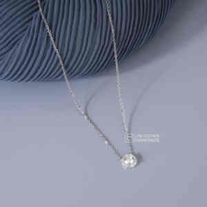 Colgante de Lujo de Plata S925 con Moissanita de Corte Redondo para Mujer, Calidad VS EF, Trece Piedras, Regalo de Joyería para Aniversario de Bodas - Product Image 6