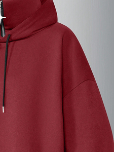 Sweat à capuche personnalisé en tissu épais pour homme, avec une texture riche et une coupe confortable pour un port quotidien en hiver - Product Image 4