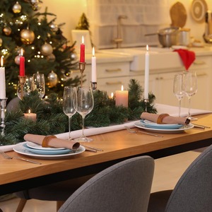 Anneaux de serviette en bois faits à la main, boucles porte-serviettes de table, anneaux de serviette semi-circulaires style ferme pour les réunions de Noël et l'usage quotidien - Product Image 5