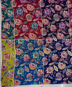 Floral Printed Organic 100% Silk Georgette Fabric Eco-Friendly Stain Resistant Sheer Lightweight Wedding 43/44 Inch <b>Women</b> Sari - Product Image 2
