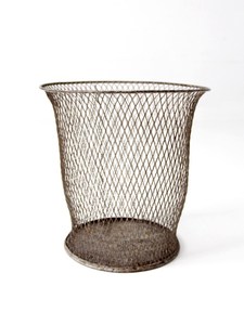 Premium Metal Dustbin Rust Resistant Waste <b>Basket</b> for Hotel <b>Bathroom</b> - Product Image 1