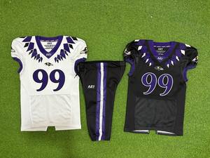 Ensemble de maillots de football américain Rexfit Sports Wholesale Eagles 23 blanc et vert, sublimés, respirants, pour hommes - Product Image 4