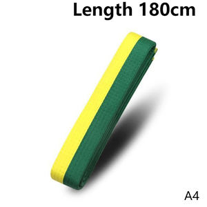 Cinturón Negro de Karate Shito-Ryu con Bordado de Palabras Japonesas en Color Rojo, Blanco, Azul, Dorado y Naranja, para Club de Artes Marciales, de Poliéster, Ancho 4cm - Product Image 6