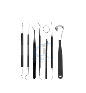 Dental <b>Kit</b> <b>Bag</b> with Manual Stainless Steel Whitening <b>Tool</b> Mouth Mirror Surgical Instruments for Oral Care Dentists - Product Image 3