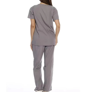 Nuevo Estilo, Marca M&F, Diseño de Fábrica, Uniformes Médicos Unisex, Conjuntos de Uniformes Quirúrgicos, Tela de Punto Denim, Modelo para Uso Hospitalario - Product Image 2
