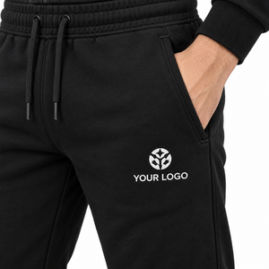 Private Label Cotton Fleece Lining Eco-Friendly Breathable Jogger Tracksuit Slim Tapered <b>Hoodie</b> Winter Sportswear Fitness Street - Product Image 5