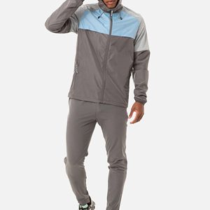 ชุดวอร์มกันลมสำหรับผู้ชาย ชุดกีฬากลางแจ้งผ้าไนลอนแบบมีซิปสำหรับผู้ใหญ่ - Product Image 3