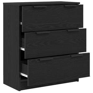 ตู้ข้างเตียงไม้โอ๊คดำแบบวิศวกรรม ขนาด 23.62 x 11.81 x 27.56 นิ้ว - Product Image 5