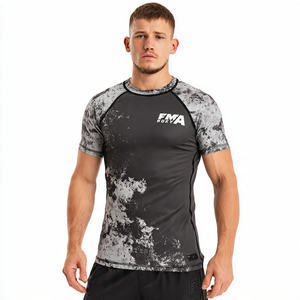 Chemise de boxe et arts martiaux pour hommes, chemise d'entraînement de combat MMA, chemise de sport athlétique pour hommes - Product Image 4