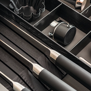 Cuisine modulaire sur mesure JY Project, prête à assembler, style européen moderne, en bois, avec tiroirs. - Product Image 6