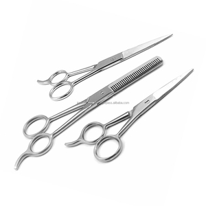 Ciseaux de barbier professionnels en acier inoxydable de haute qualité, légers, à prise souple et facile, pour droitiers, super tranchants pour hommes - Product Image 1