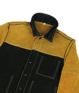 Comfortable Fitted Long Sleeve Double Panel Design Made Safety Clothing Welding <b>Jackets</b> Abrasion Resistant Welding <b>Jacket</b> - Product Image 5