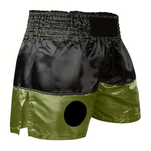 Shorts de Muay Thai, vêtements de MMA, short de combat de kickboxing, short de combat en satin noir, vêtements d'arts martiaux, shorts de Muay Thai - Product Image 3