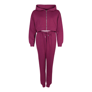 Ensemble de survêtement d'hiver décontracté 2 pièces en molleton respirant 100 % coton tissé, coupe ajustée, haute qualité, personnalisé - Product Image 1