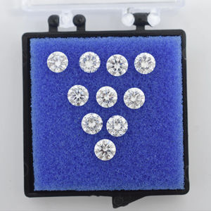 Diamant certifié E F couleur, taille brillant rond, diamant naturel cultivé en vrac pour la fabrication de bijoux, qualité VVS VS - Product Image 1