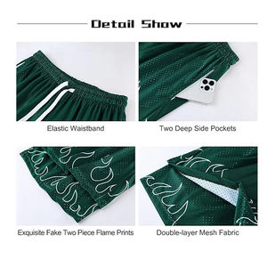Mens High Street Style Breathable Nylon <b>Windbreaker</b> Shorts Solid Waterproof Multi Color <b>Beach</b> Shorts with Custom Logo Design - Product Image 6