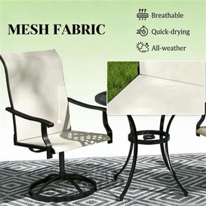 Set di Due Poltrone Beige per Cortile e Giardino - Product Image 3