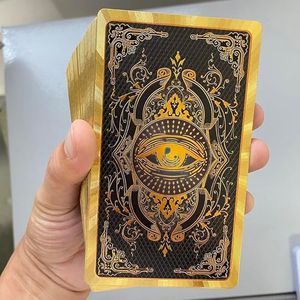 Baraja de Tarot de PVC 78 Cartas en Español e Inglés con Guía, Lámina Dorada, Impermeable y Resistente a las Arrugas, Cartas Espirituales - Product Image 3
