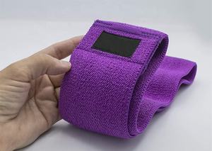 Banda de Resistencia de Tela Personalizada de Venta Caliente 2025/Banda de Ejercicio de Yoga de Látex Antideslizante al por Mayor, Cinturón Circular de Resistencia para Cadera - Product Image 2