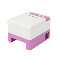 Imprimante thermique de reçus POS P20 Mini de 2 pouces (58 mm) couleur rose avec USB+BT