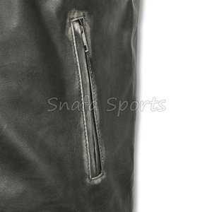 Chaqueta de cuero para hombre, ropa exterior de moda premium, chaqueta de invierno elegante para hombre, chaqueta de cuero genuino de alta calidad, chaquetas duraderas para hombre - Product Image 4